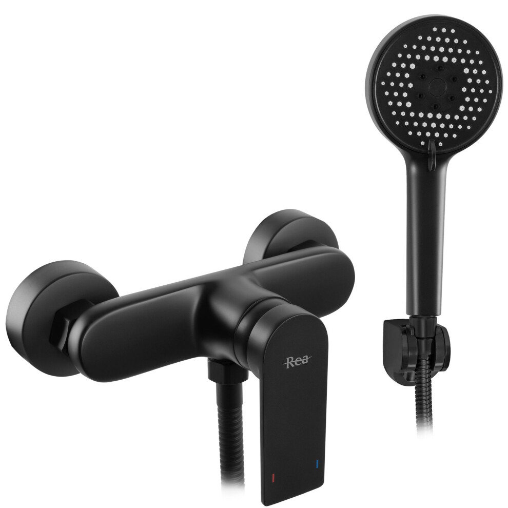 Shower Faucet Rea Verso Black 5906366003585