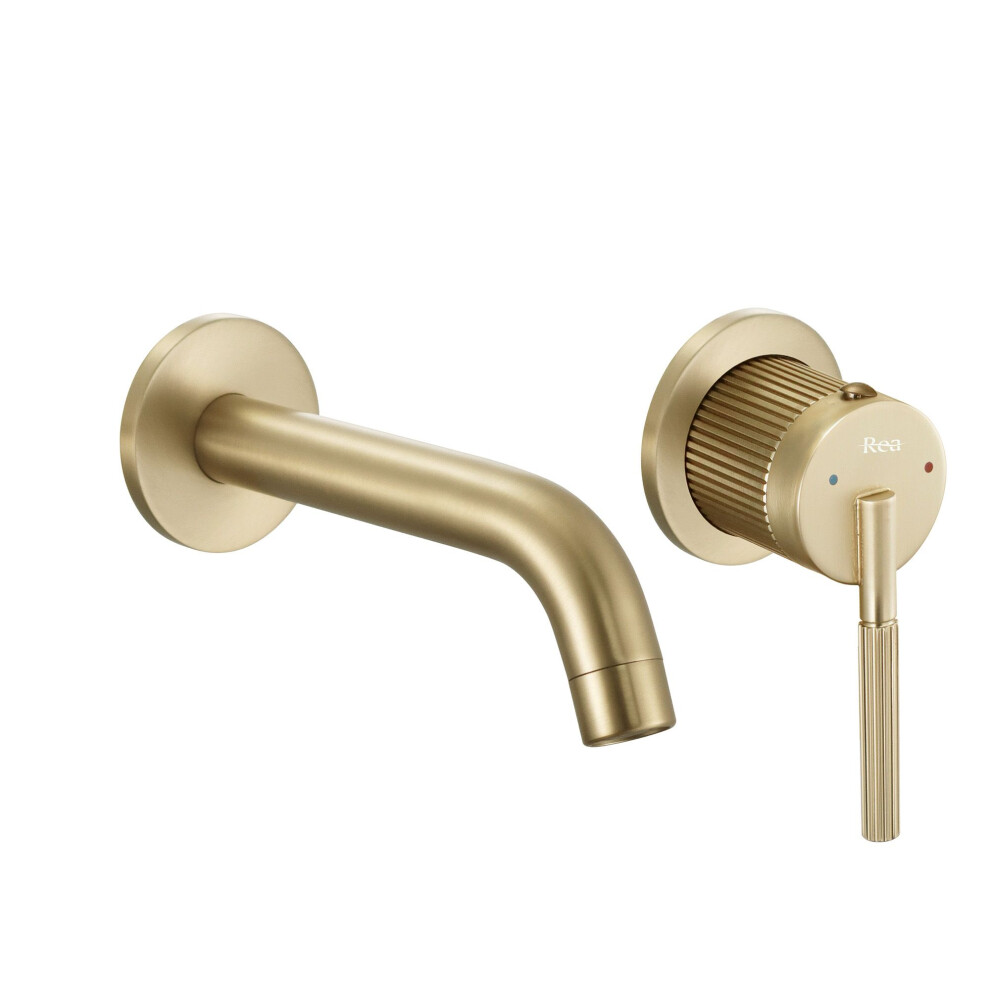 Wall Mounted Faucet Rea Argon Brush Gold+ Box 5906366007620