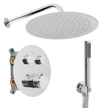 Inbouw Regendoucheset Rea Lungo Diamond Chrom + Box