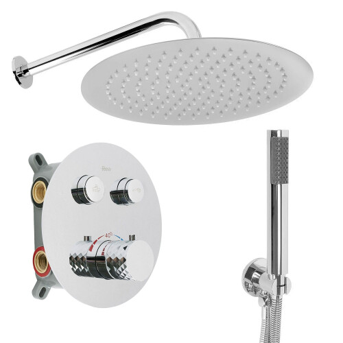 Inbouw Regendoucheset Rea Lungo Diamond Chrom + Box