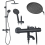 Kit De Douche Avec Thermostat Lungo Black 1