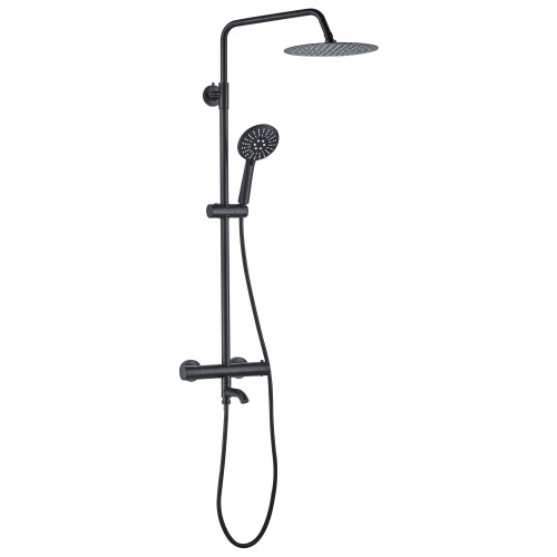 Kit De Douche Avec Thermostat Lungo Black 1
