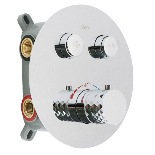 Inbouw Regendoucheset Rea Lungo Diamond Chrom + Box 1