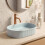 Lavabo Da Appoggio Rea Vanda Baby Blue Matt 4