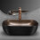 Vasque À Poser Rea Belinda White Gold Brush / Black 3