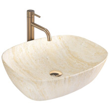 Opzetwastafel Rea Freja Travertine Matt