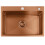 Stalen Spoelbak Liam Brush Copper without kitchen faucet 2