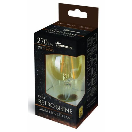 Ampoule Led Chaude E-27 230v 2w Edison 14077 2