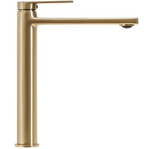 Robinet De Lavabo Rea Verso Brush Gold High 1