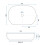 Ceramic Countertop Basin Cleo 71 White - Rea 5