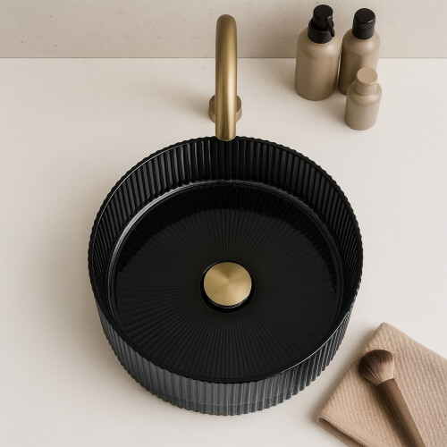 Countertop Washbasin Rea Ingrid 36 Black 2