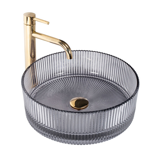 Lavabo Da Appoggio Rea Ingrid 35 Grey 1