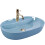 Lavabo Da Appoggio Rea Aura 61 L.blue Shiny 1