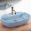 Lavabo Da Appoggio Rea Aura 61 L.blue Shiny 6