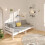 VidaXL (white, 80 x 200 cm) vidaXL Solid Pinewood Pull-out Day Bed Wooden Sleepover Sofa Bed Multi Colours 4
