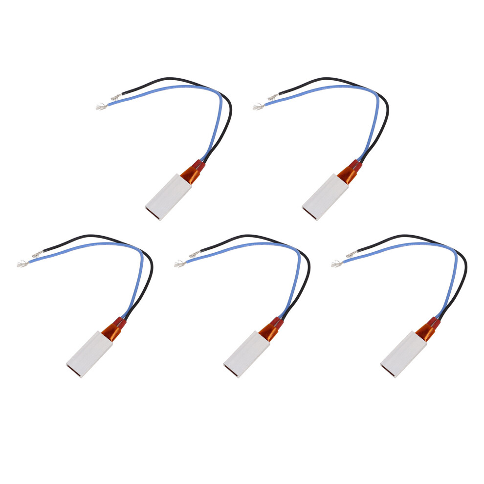 5Pcs Ptc Heating Elements Aluminum Shell 170C Blue Black Cable 8041356327344