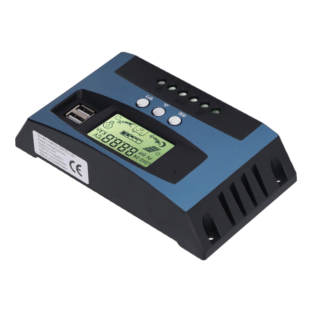 Mppt Solar Charge Controller 40A 12V/24V Aluminum Lcd Display 8481356327683