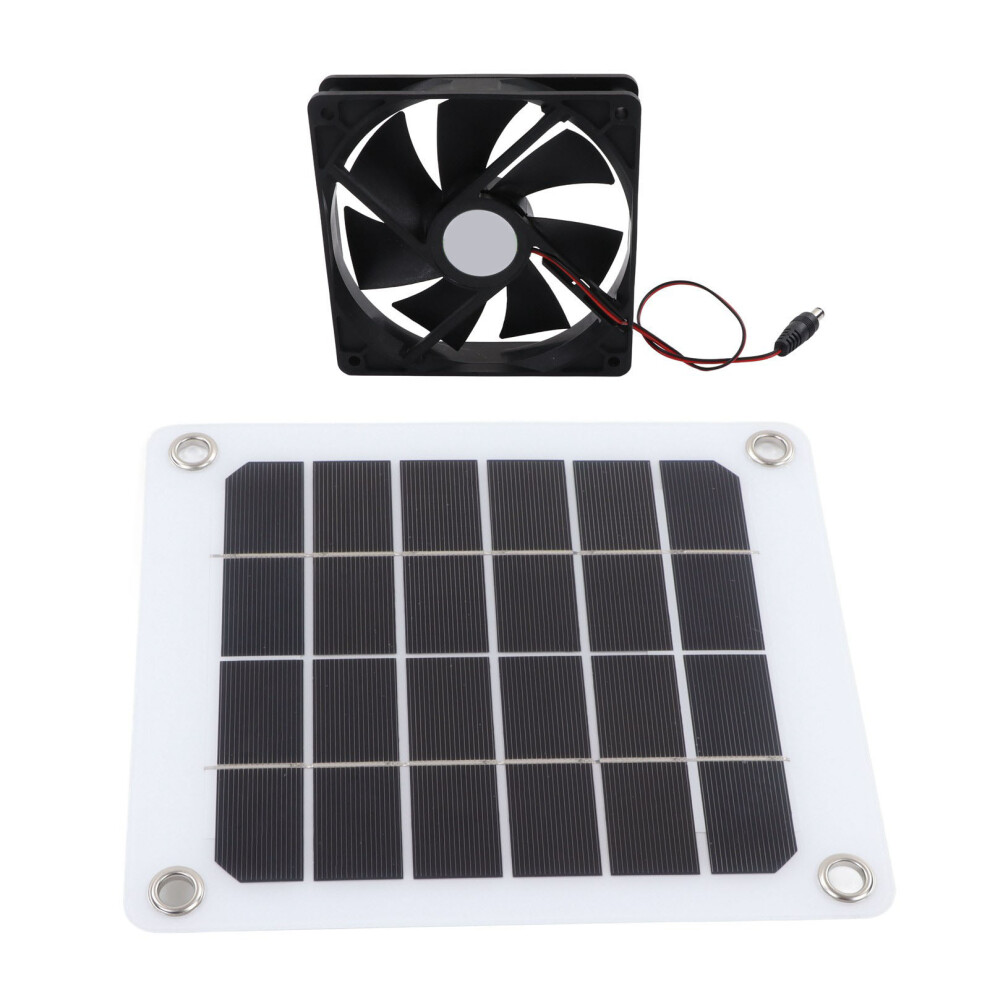 Solar Exhaust Fan 20% Efficiency Waterproof 10W For Rv & Greenhouse 3321356328400