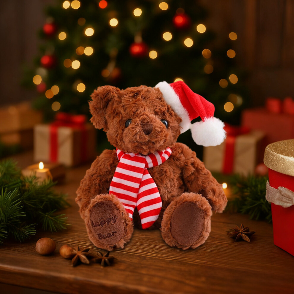 Brown (D) Christmas Teddy Bear Doll