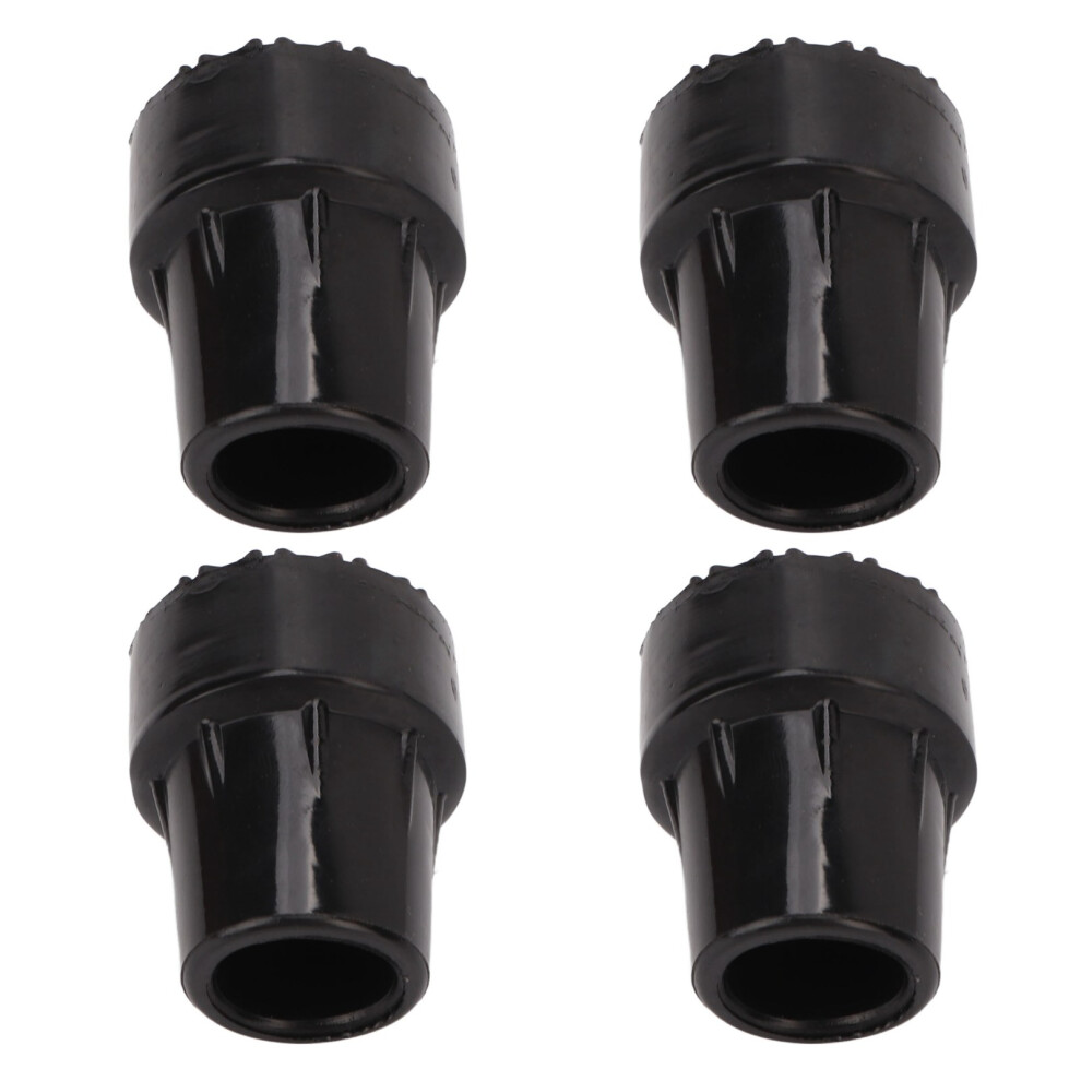 4pcs Rubber Crutch Tips Replacement 0.9 Inch Shock Absorption