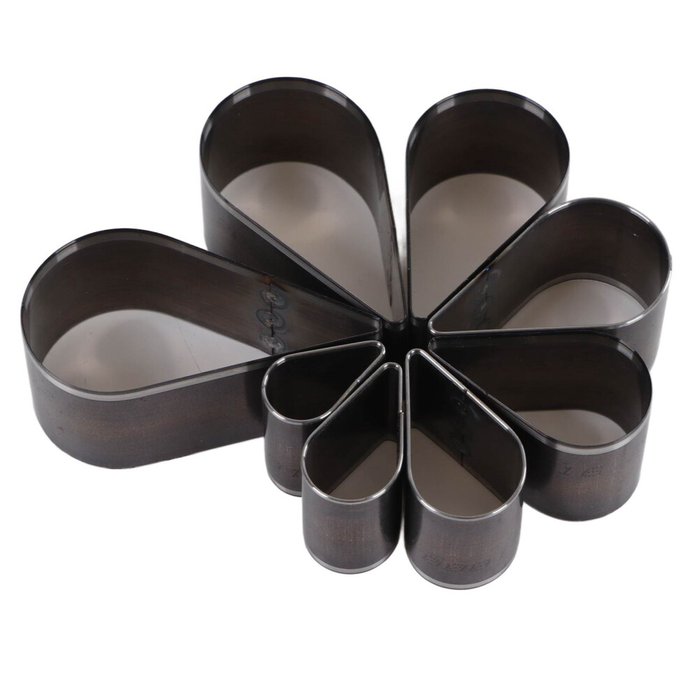 Teardrop Leather Dies 8Pcs Craft Punch Set Alloy Steel For Diy Leather Projects 4341356328827