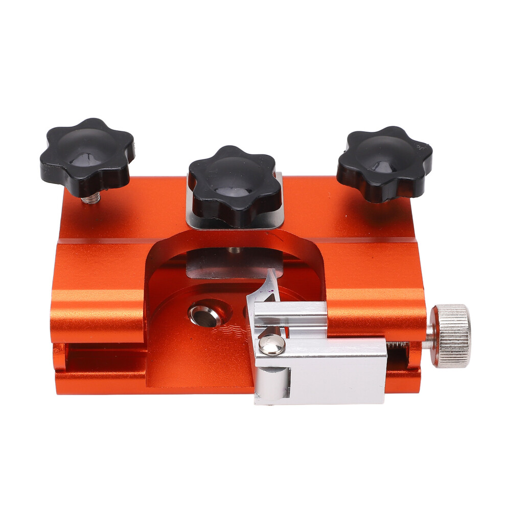 Portable Hand Crank Chainsaw Sharpener Jig, Stainless Steel, Orange 3431356328994