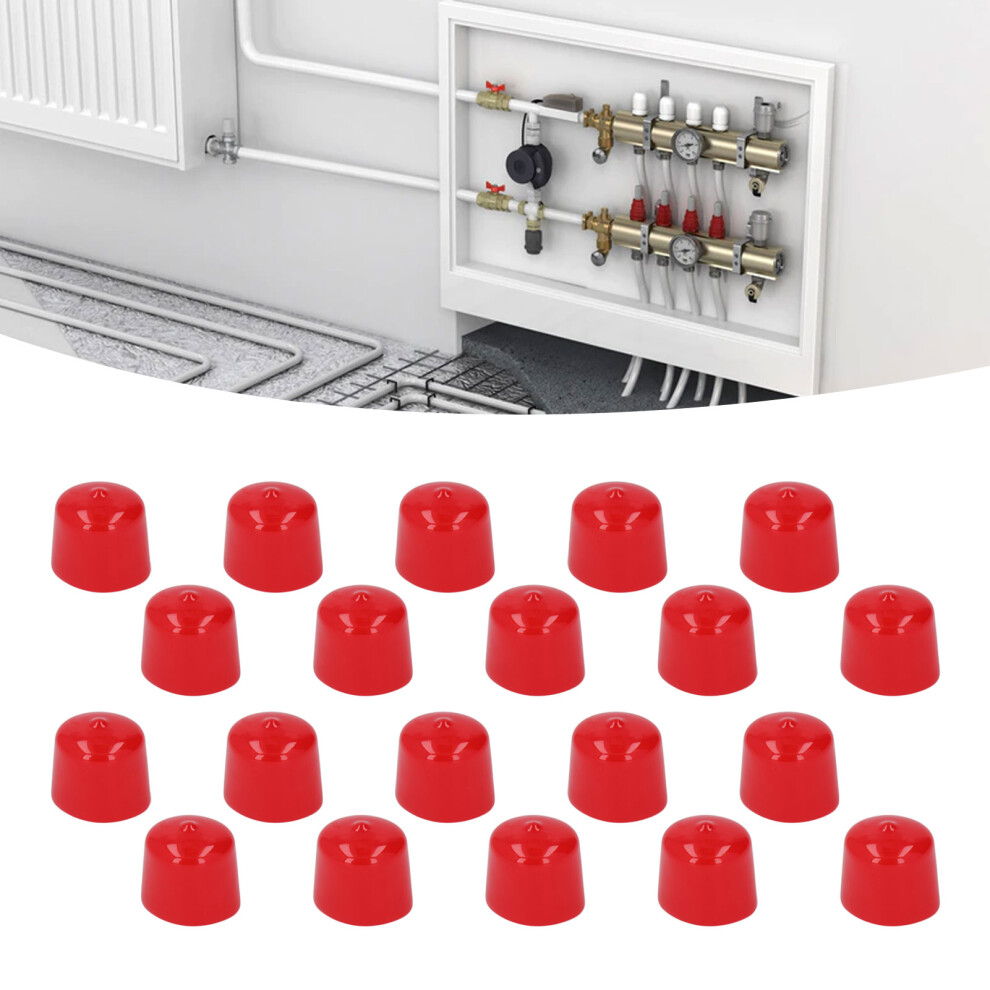 Red Pvc Protection Cover 20Mm 20Pcs Corrosion Proof Elastic Flame Retardant 7901356329223