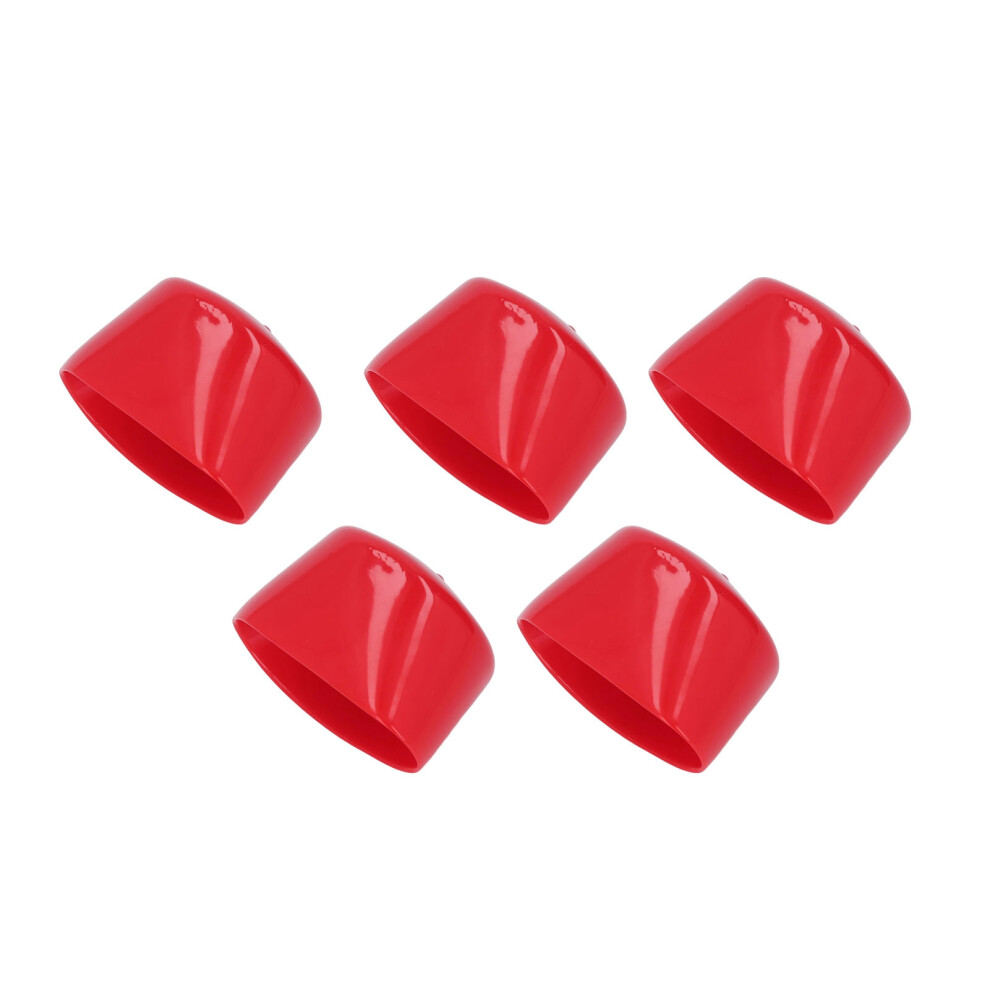 5 Pcs Red Pvc Screw End Cap 60Mm Flame Retardant Corrosion Resistant 9301356329205