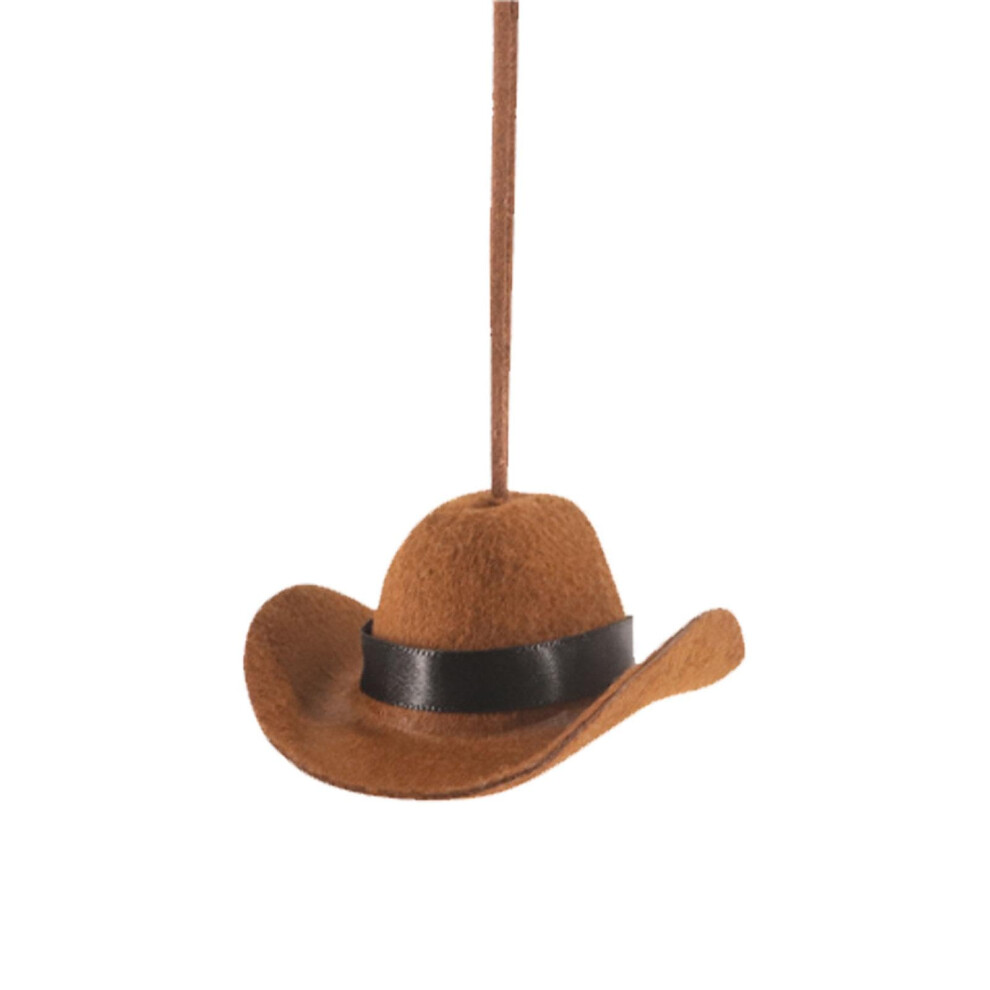 Car Rearview Mirror Hat Pendant, Cowboy Hat Design, Road Trip Accessory, Universal Fit, Automotive Trim, Householdings 9067246371470