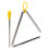 Metal Hand Percussion Triangle with Striker, Easy Play, Delicate Sound 9