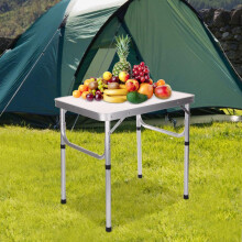 (Default) BBQ Portable Folding Camping Picnic Table Party Kitchen Outdoor Garden Aluminum