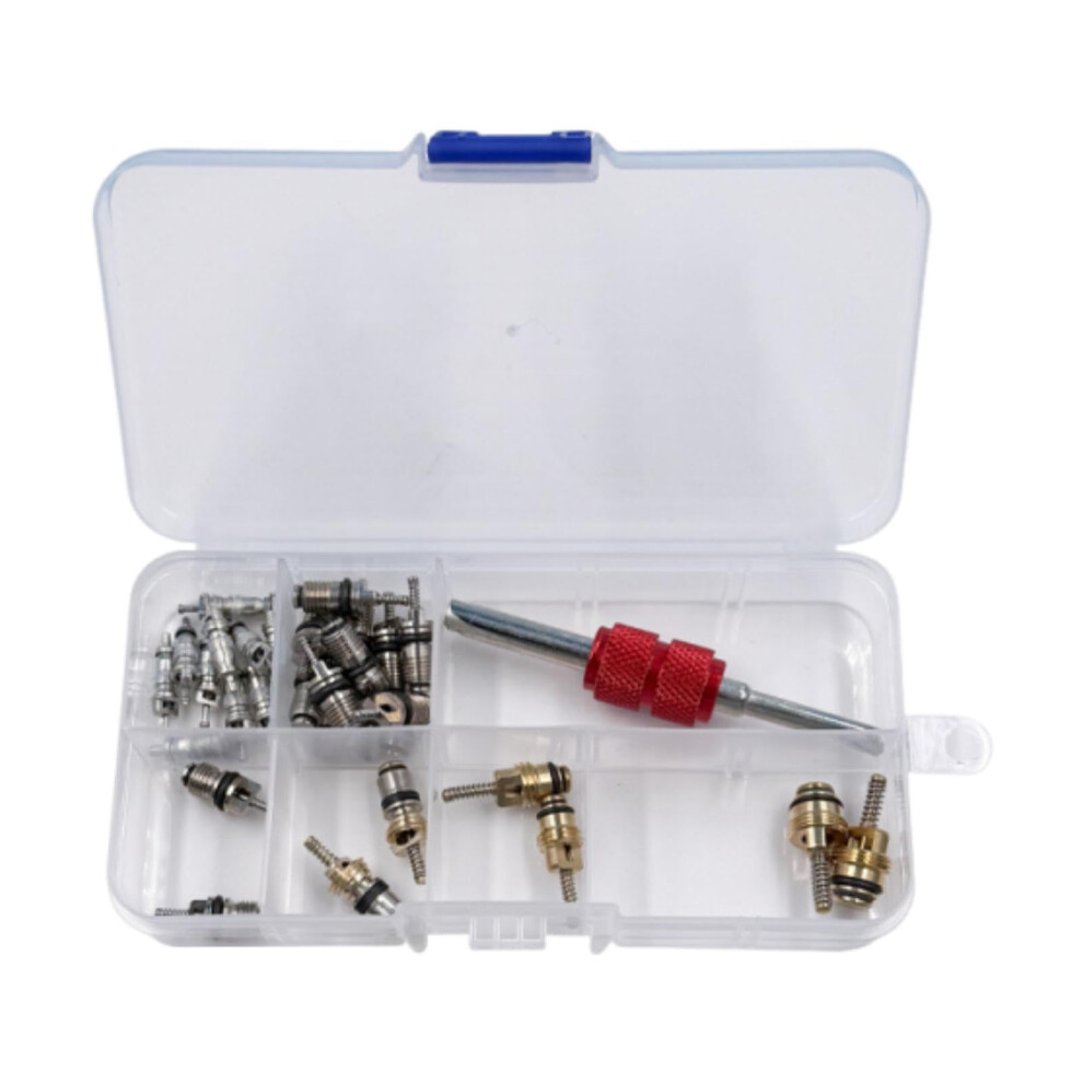 Air Conditioning Valve Core Kit Remover Installer Tool For 134R12 R134a Refrigerant, Ac Repair Parts 9393856684441