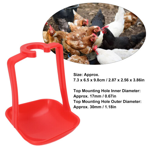 20 Stück Auto-Rot Hühner-Wassertränkebecher 7,3  6,5  9,8 cm 2