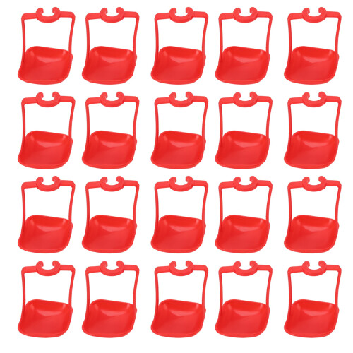 20 Stück Auto-Rot Hühner-Wassertränkebecher 7,3  6,5  9,8 cm 1