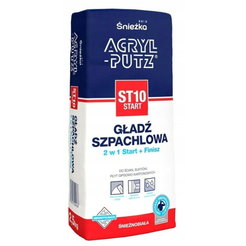 Gipsbaseret spartelmasse ST10 start 2,5 kg