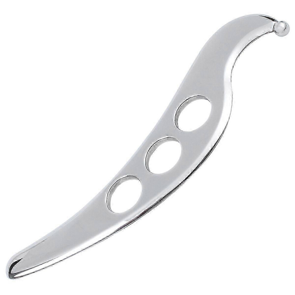 Stainless Steel Gua Sha Massage Tool, Scraper, Physiotherapy Device, Meridian Massager, For Loose Muscles, Spa Tool Silver