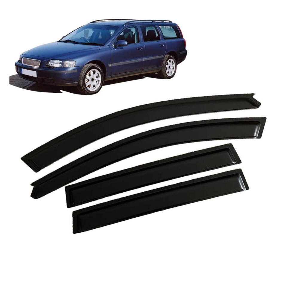 Window Visor For Volvo V70 2000-2007 Wind Deflectors Rain Guards Vent Shades Weathershield Side 9084446663563