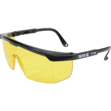 Gele veiligheidsbril type 9844 YT-7362 YATO