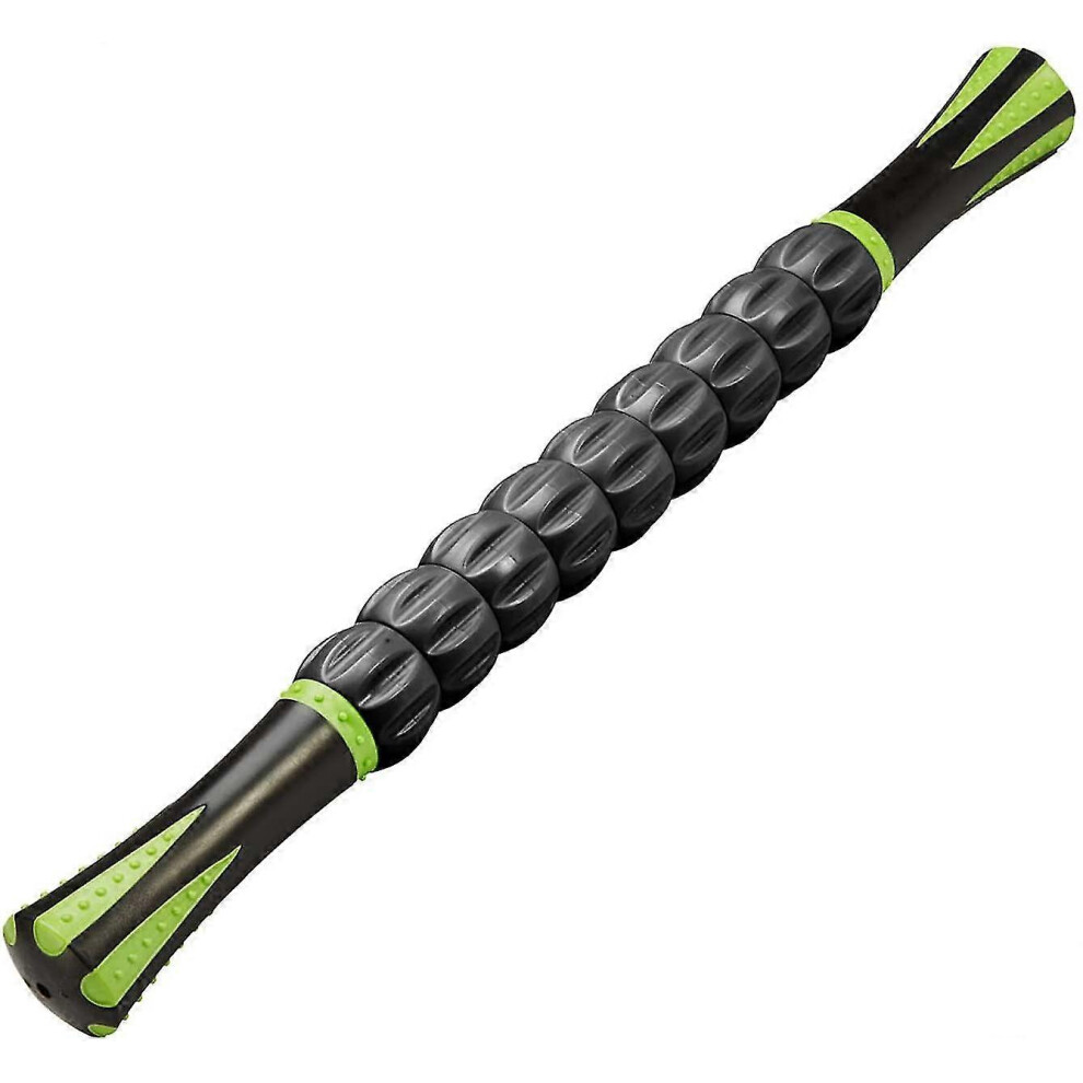 45cm muscle massage roller with ergonomic handles, ultra-portable massage device