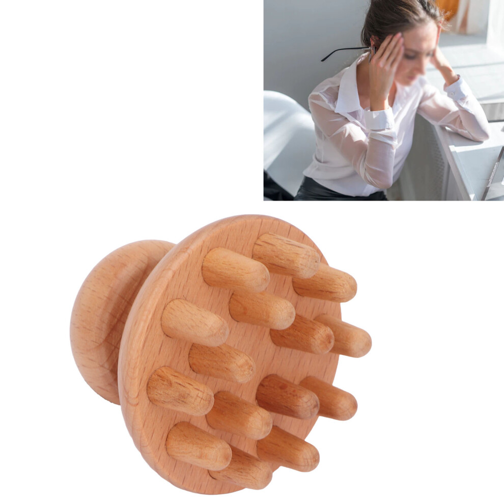 Portable Wood Mushroom Massager - Relieve Stress & Enhance Circulation