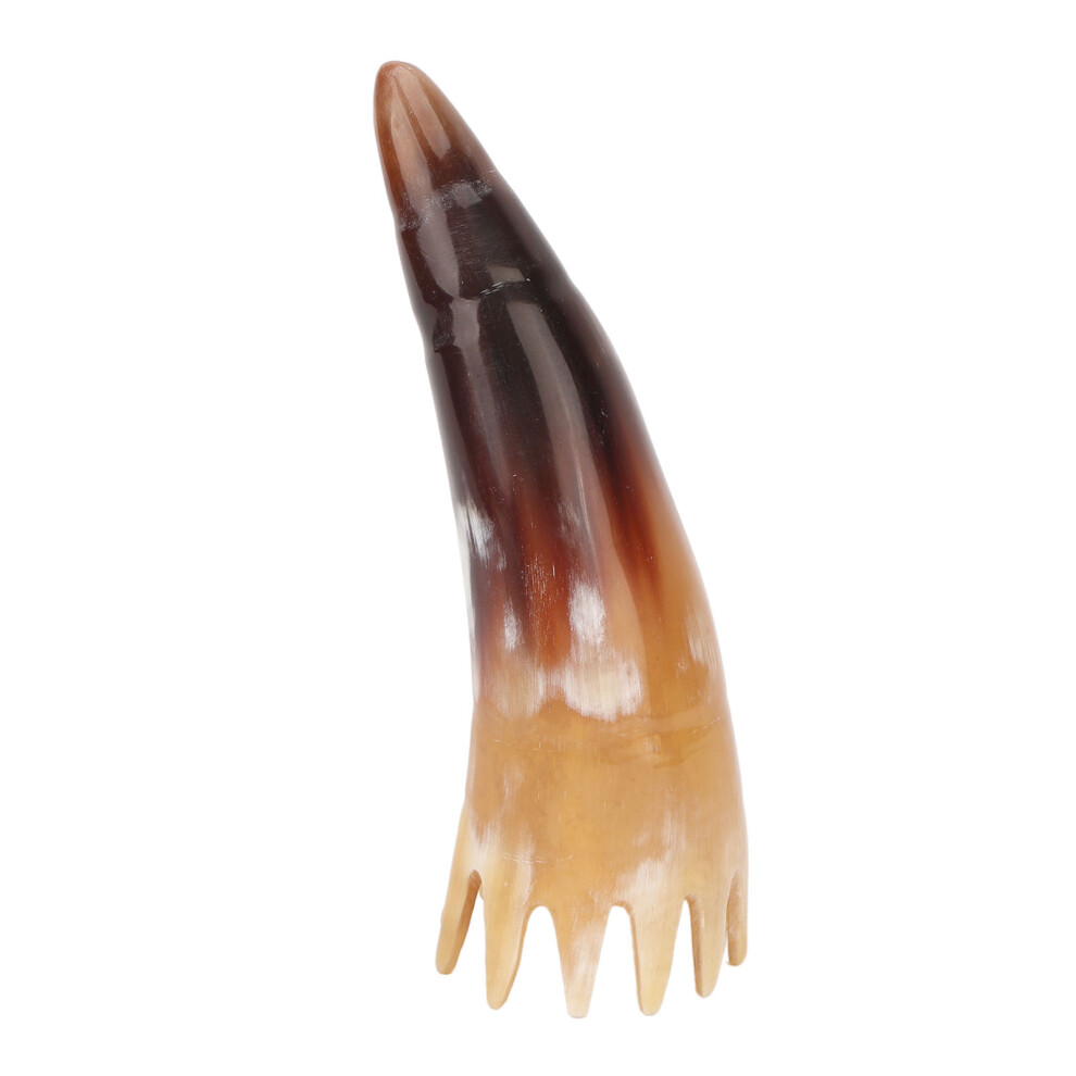 Unisex Travel-Friendly Horn Shape Comb With Smooth Teeth For Scalp Care