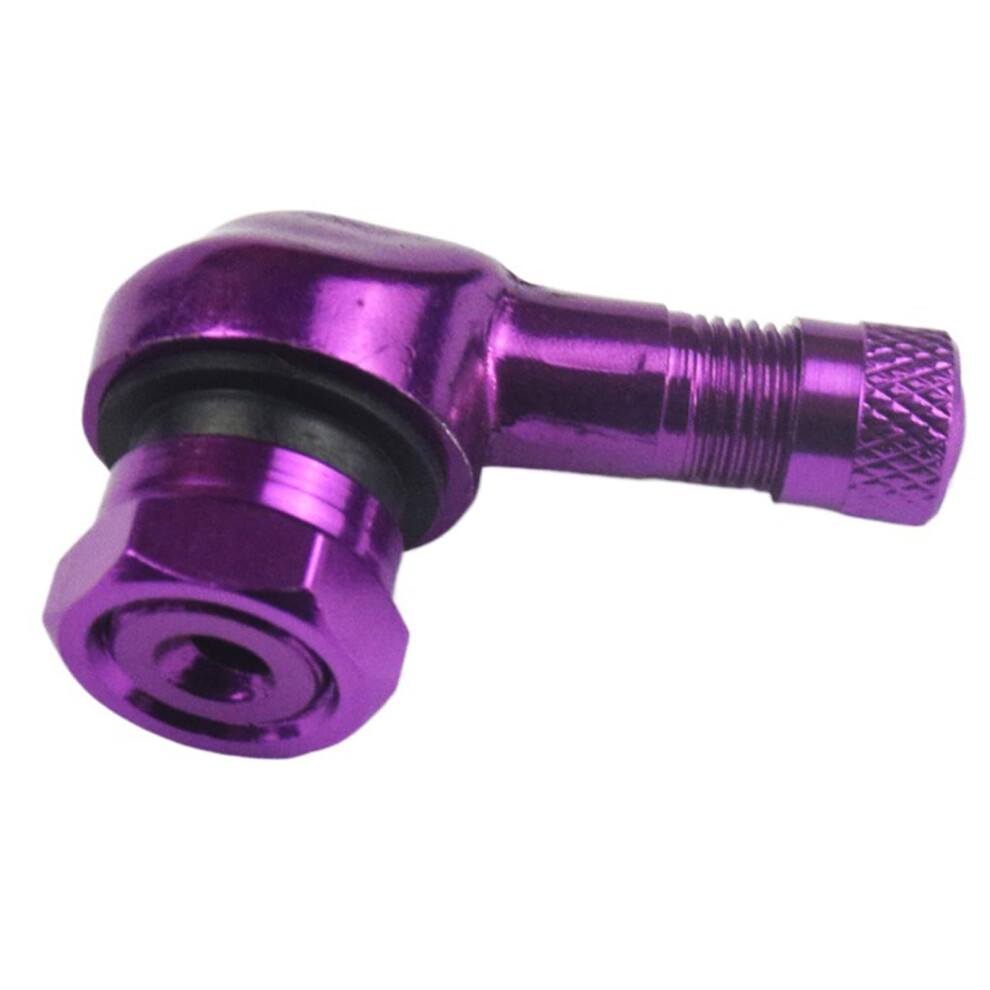 Motorcycle Tire Valves Stems 90 Degree Aluminum Tubeless Tyre Valve Stems Compatible With Most Motorbikes Purple 9084446663631
