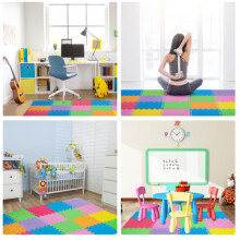 (multicolor) 20 Large EVA Soft Foam Floor Mat Jigsaw Tiles Interlocking Garden Play Mats