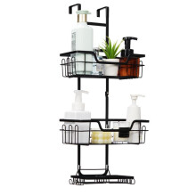 (Default) Hangable Over Door Hooks for Bathroom Shower Caddy and Tidy Storage - Hangers