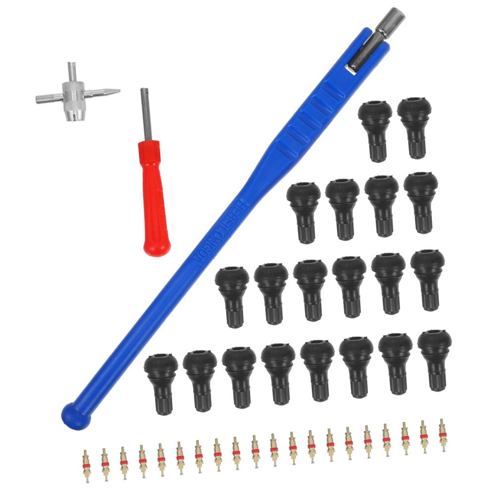 43-Piece Tire Valve Stem Tool Kit Valve Core Remover And Installer For Cars And Motorcycles Tire Maintenance Tools 9084446663969