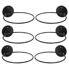 Wall Mount Holder 6Pcs Display Stand For Sports Equipment Wall Mount Rack