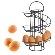 (Default) Kitchen Utensils - Helter Skelter Egg Holder Stand Rack for up to 18 Eggs