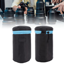 Waterproof Neoprene Camera Lens Pouch Bag Zipper for DSLR Lens L