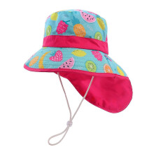 (As show, One size) Child Cartoon Pattern Bucket Hat Kids Beach Shawl Sun Hat Outdoor Play Baby Hat Toddlers Wide Brim Sun Hat for Boy Girlsn