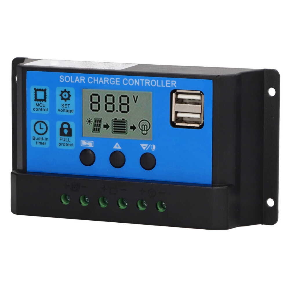 Premium 70A Solar Charge Controller 12V/24V Pwm Mppt Regulator Lcd Display 7681356335805
